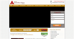 Desktop Screenshot of hotelgoverdhanpalace.com